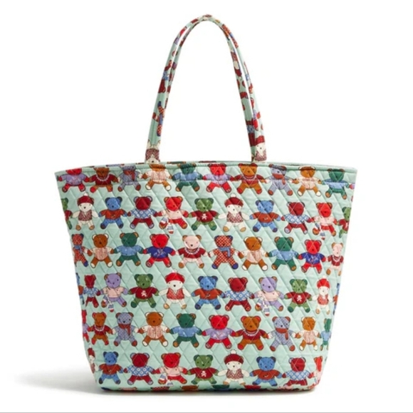 Vera Bradley Handbags - Vera Bradley Essential Grand Tote Quilted Toasty Teddies Adorable Bears